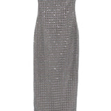 Abito lungo con decorazione in grigio Rotate - donna 