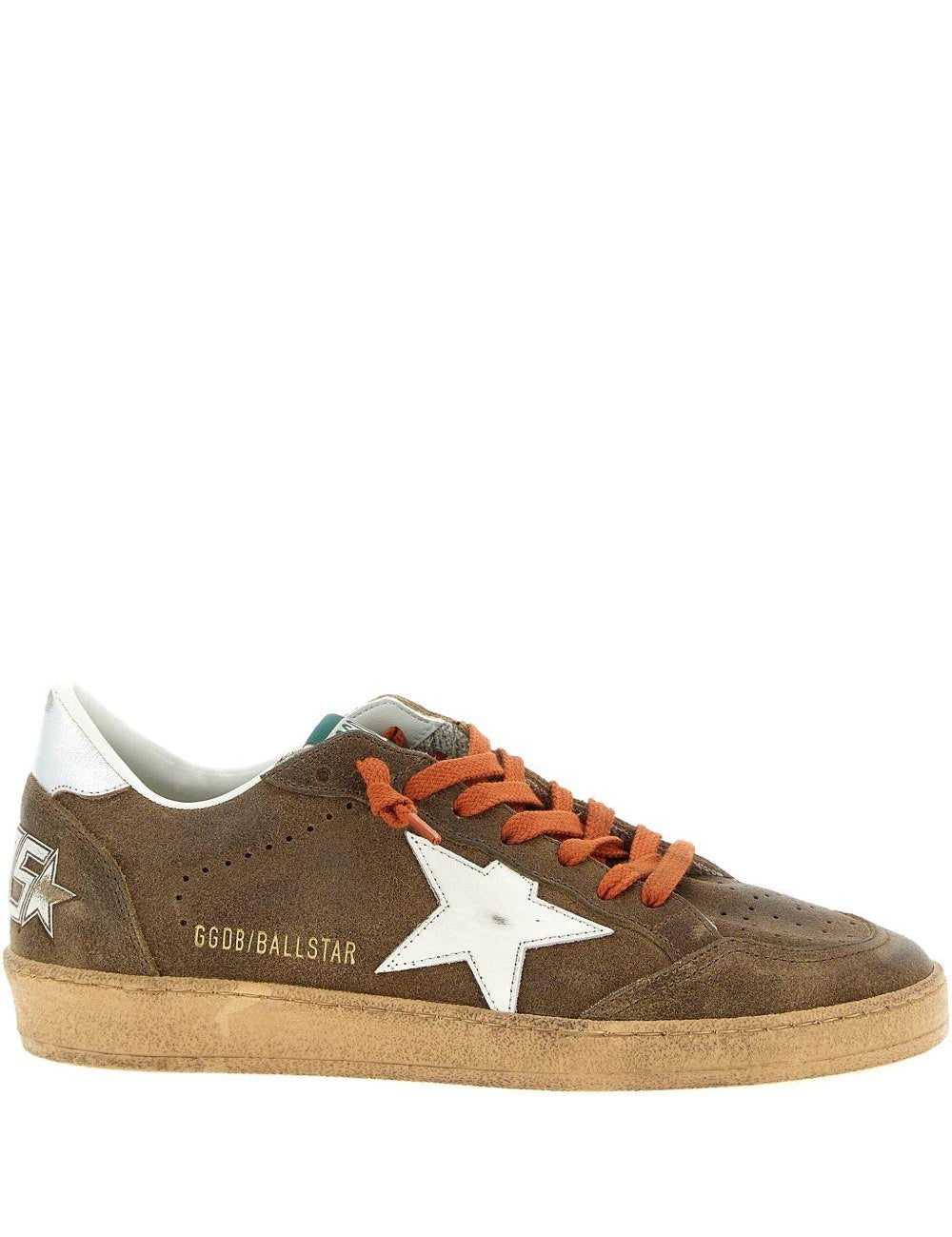 Sneakers ball star in marrone Golden goose - uomo 