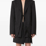 Giacca a righe divina in nero Maxmara sportmax - donna 