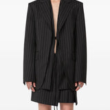 Giacca a righe divina in nero Maxmara sportmax - donna 