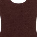 ABITO MIDI SCOLLO ROTONDO IN MARRONE Entire Studios - donna 