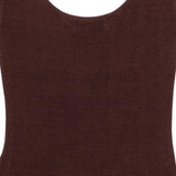 ABITO MIDI SCOLLO ROTONDO IN MARRONE Entire Studios - donna 