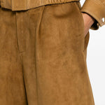 Shorts in pelle in marrone Darkpark - donna 