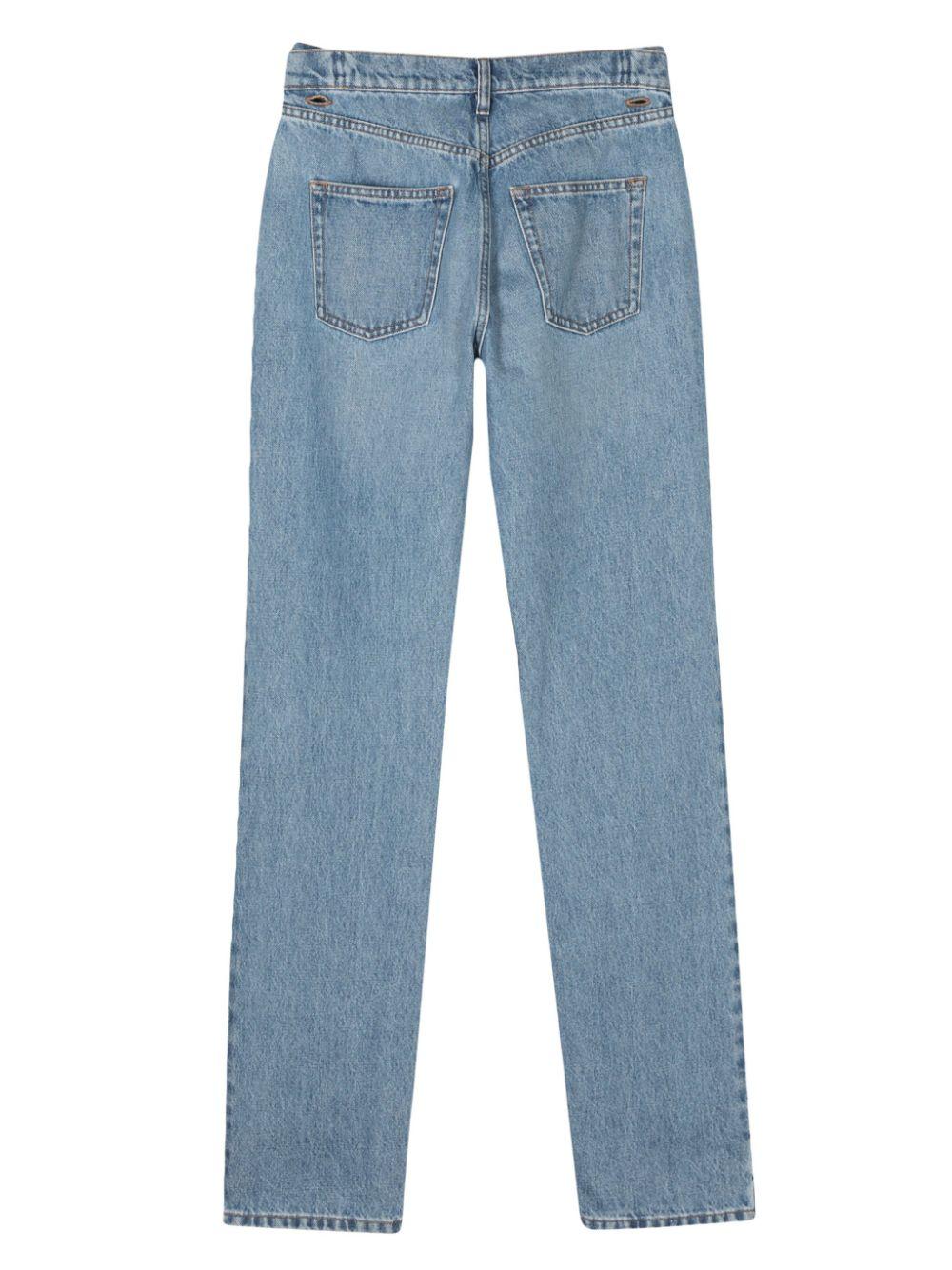 Jeans a vita alta in blu - donna 