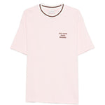 T-shirt con bordi a coste in bianco Drole de monsieur - uomo 