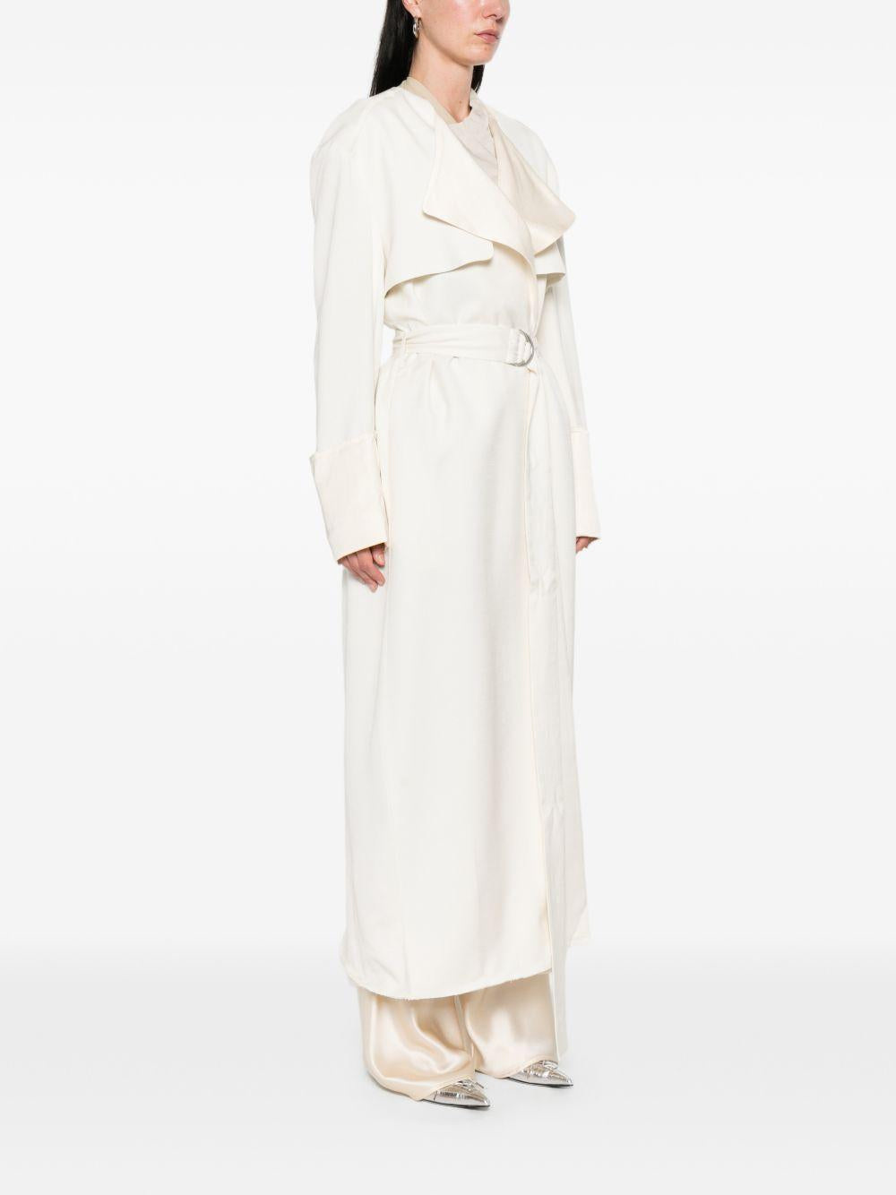 Trench coat con cintura Vela in beige Entire studios - donna 