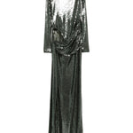 Abito maxi con paillettes in verde Alex perry - donna 