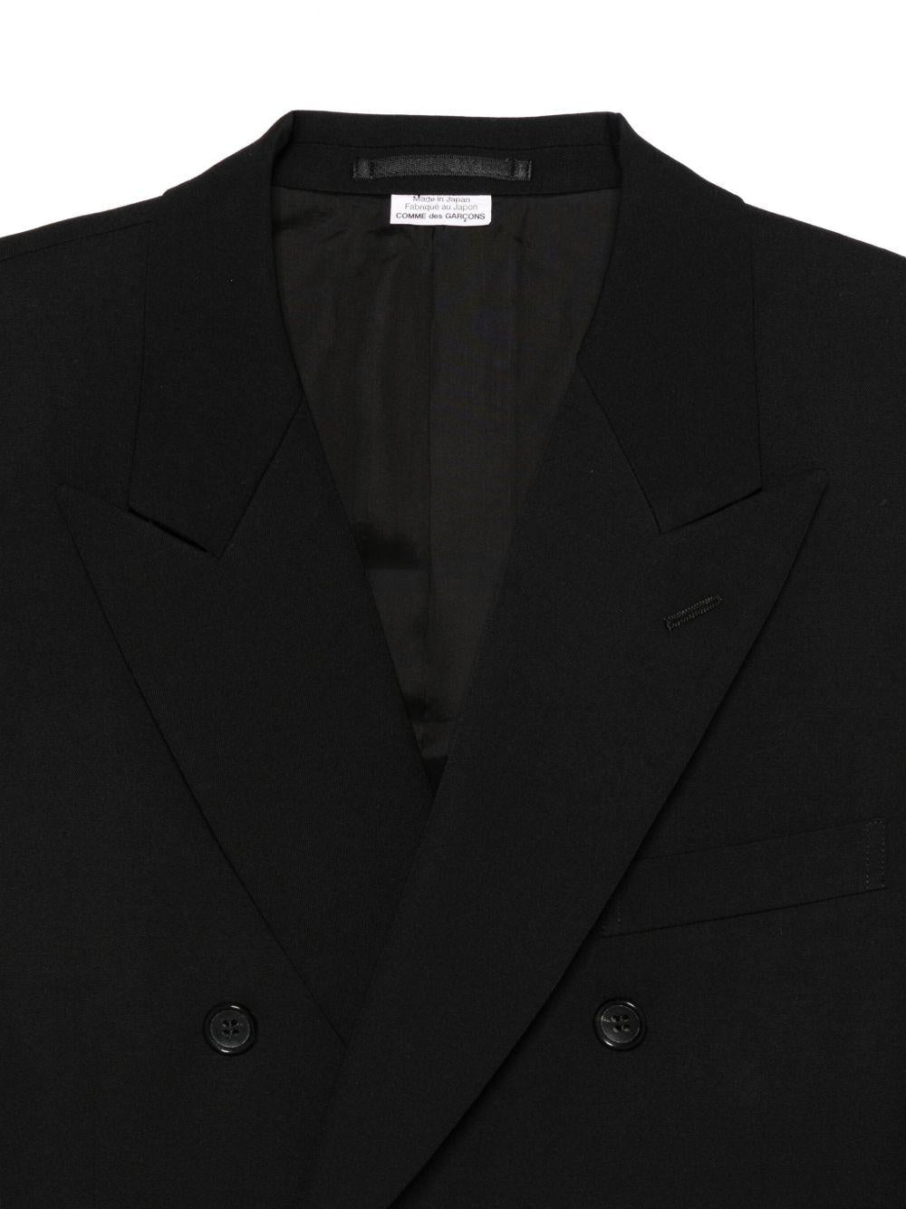 Giacca doppiopetto in nero Comme des garcons homme PLUS - uomo 