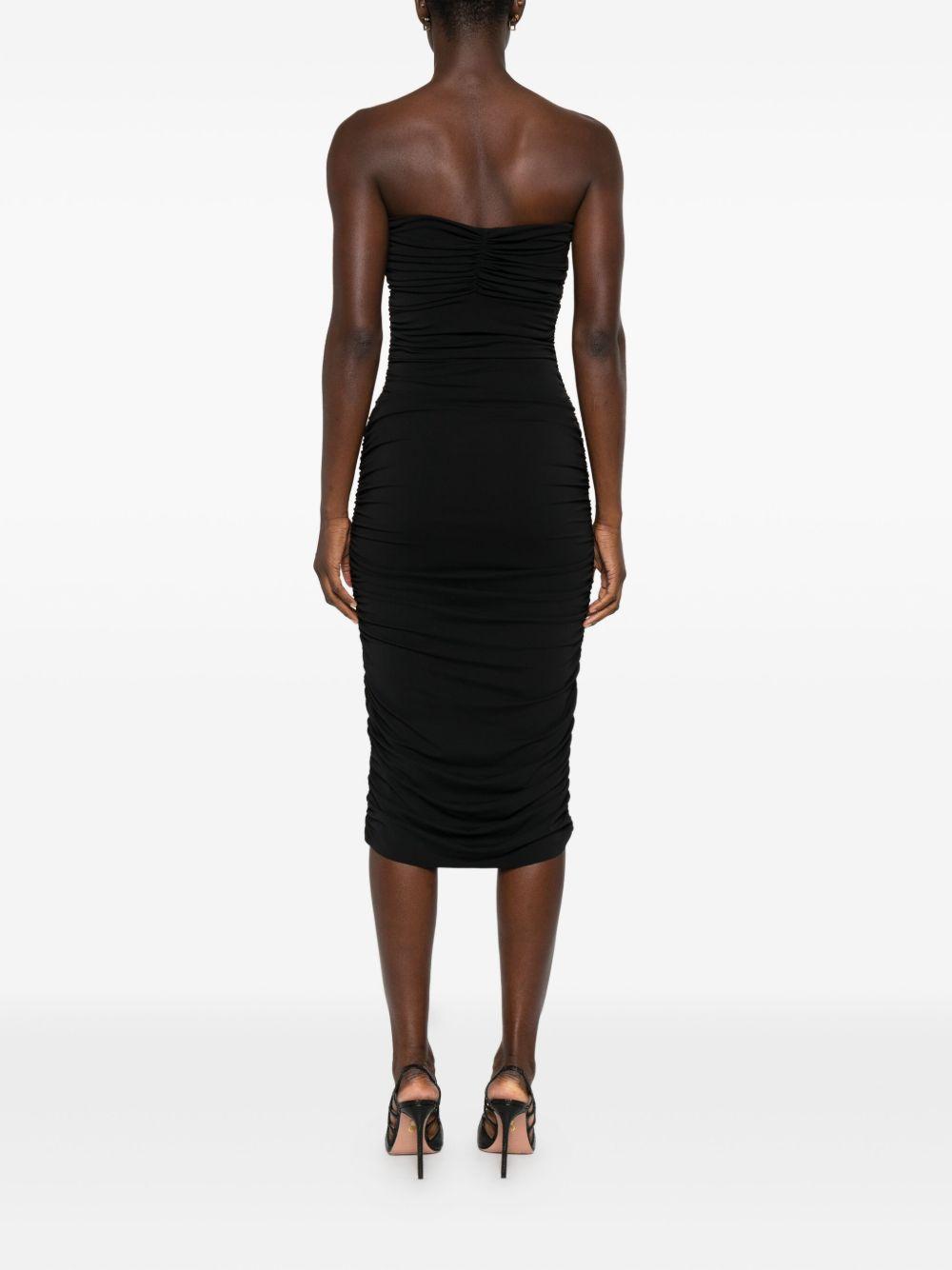 Abito con dettaglio cut-out in nero Amen - donna 