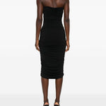 Abito con dettaglio cut-out in nero Amen - donna 