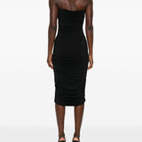 Abito con dettaglio cut-out in nero Amen - donna 