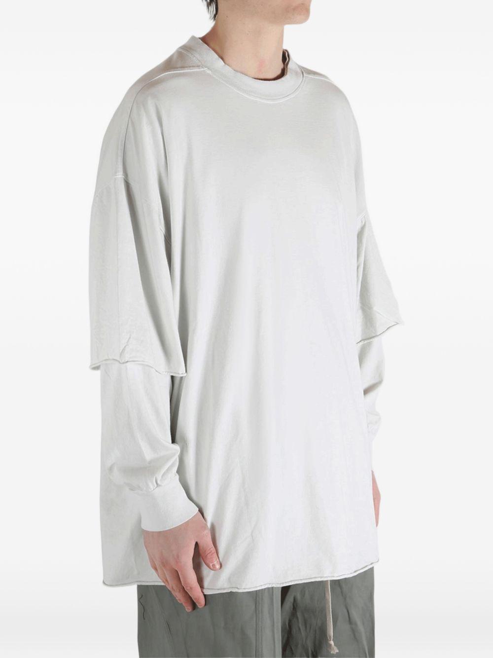 T-shirt a maniche lunghe tommy  in bianco Rick owens drkshdw - uomo 