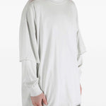 T-shirt a maniche lunghe tommy  in bianco Rick owens drkshdw - uomo 
