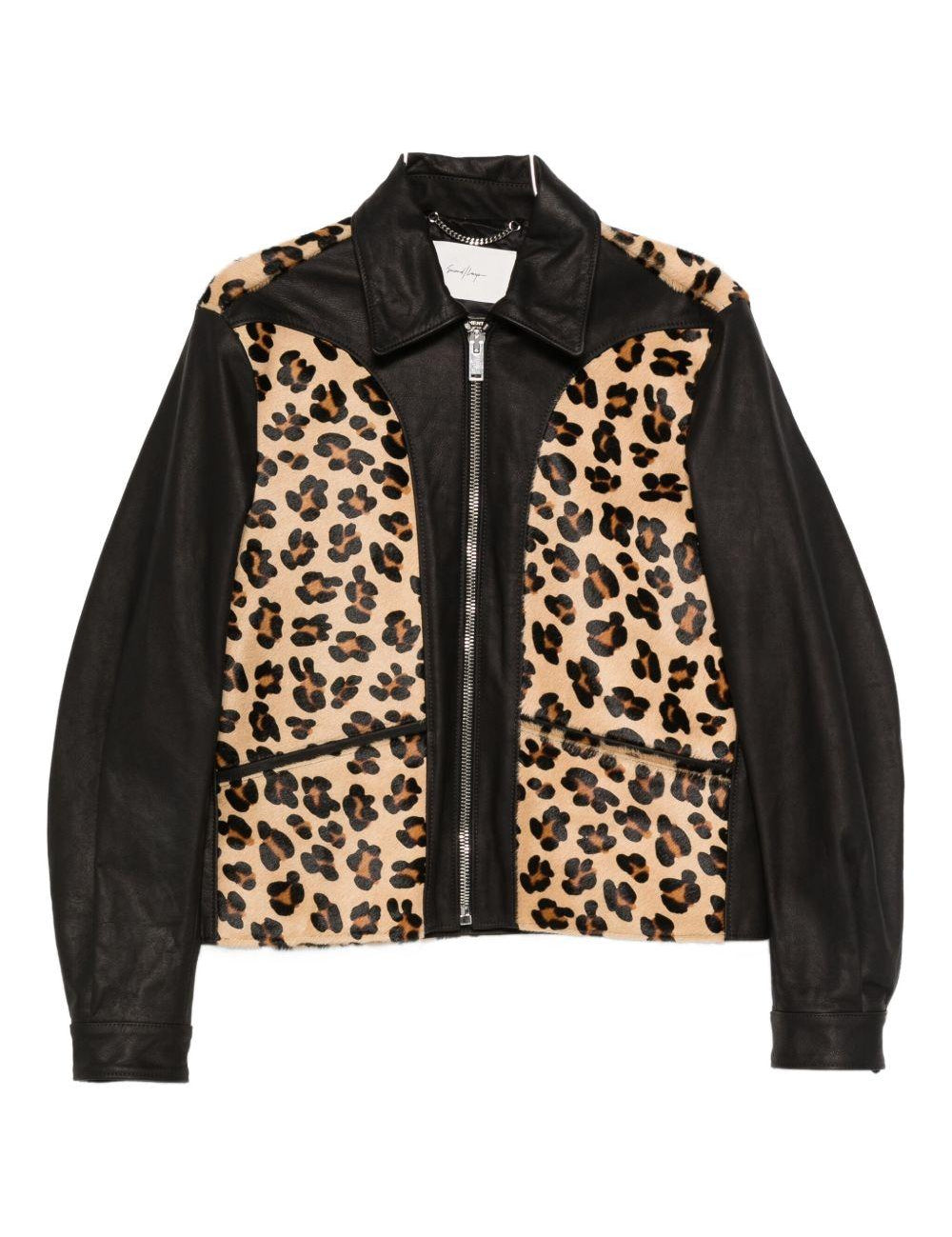 Giacca con pannello leopardato phreak  Second layer - uomo 