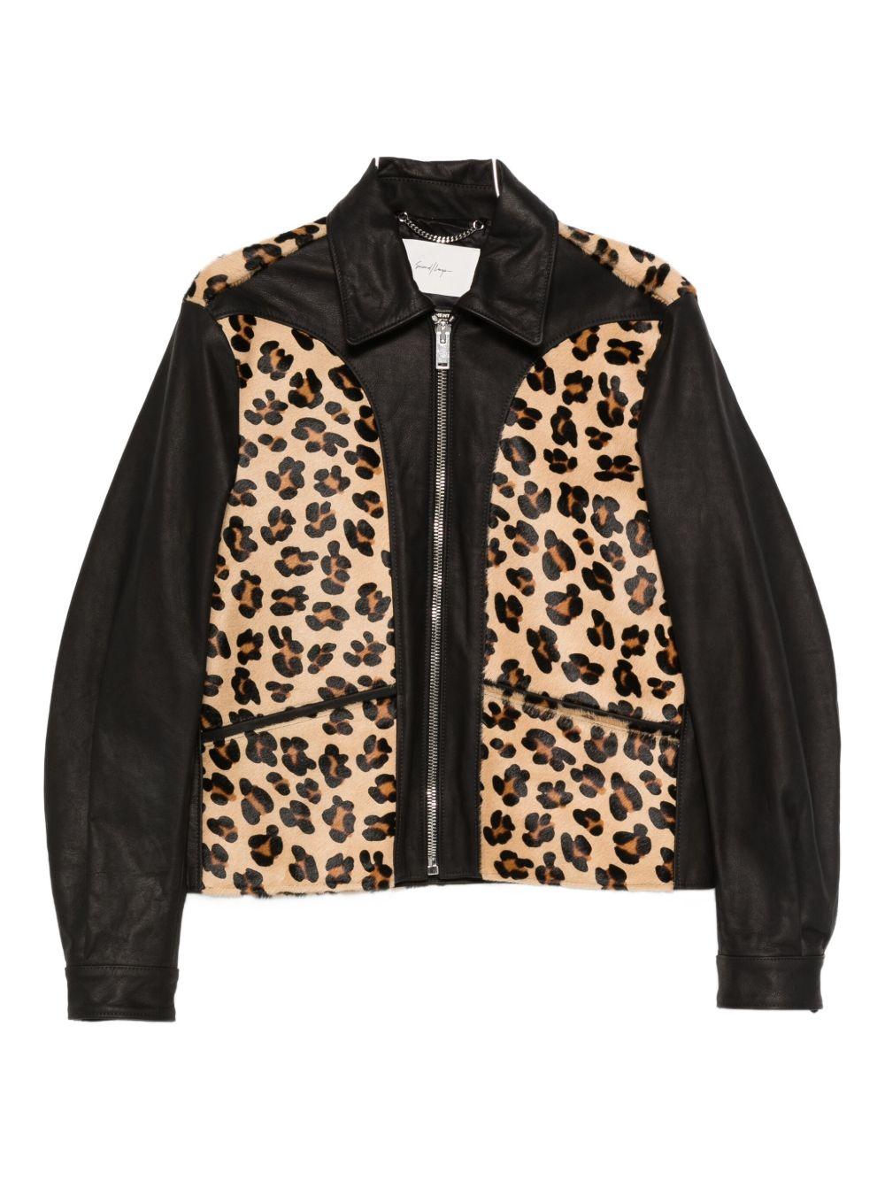 Giacca con pannello leopardato phreak  Second layer - uomo 