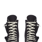 Sneakers alte cargo con taschino in nero Rick Owens Drkshdw - uomo 
