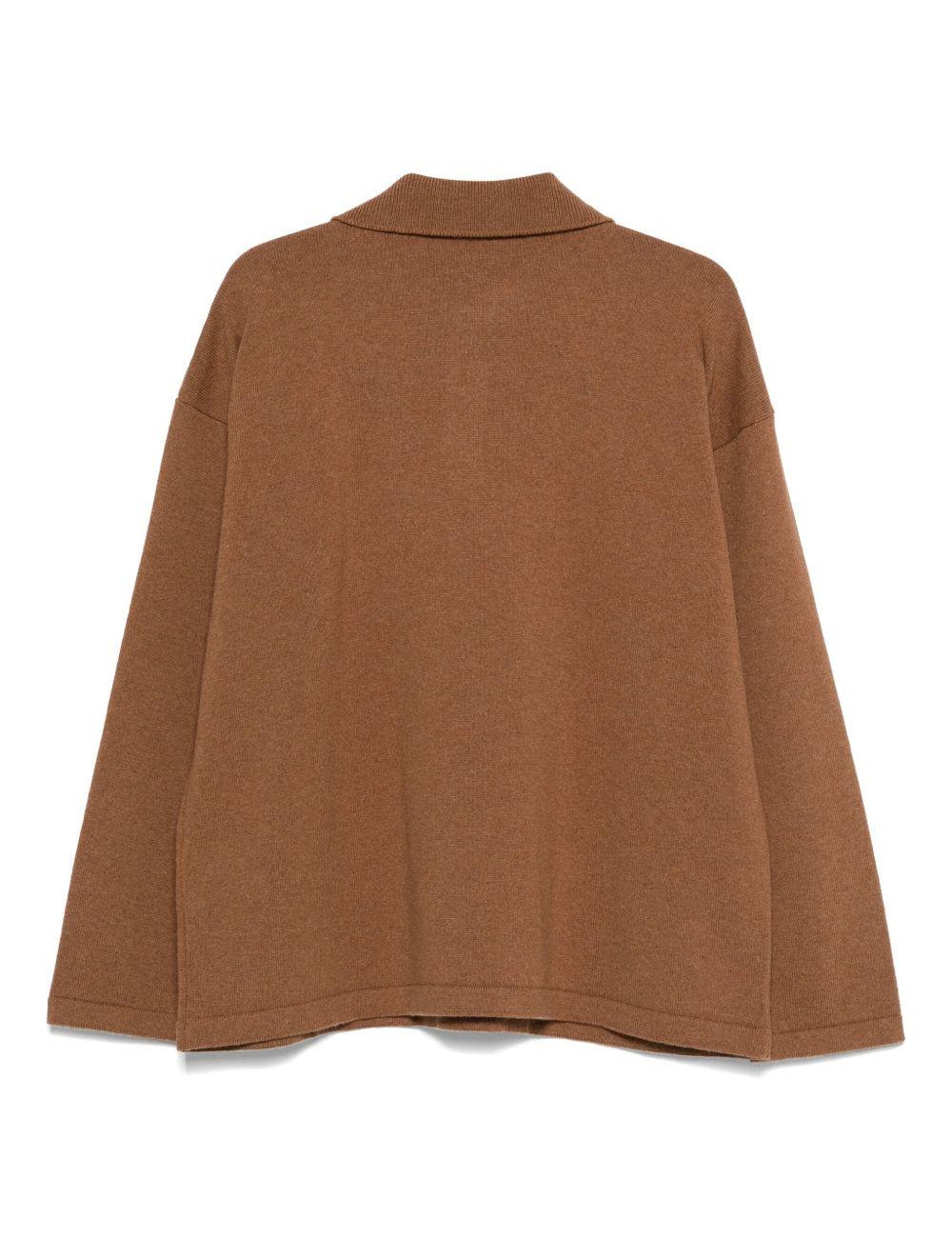 Polo in maglia in marrone A.P.C. - uomo 