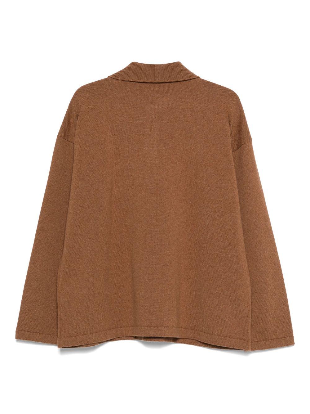 Polo in maglia in marrone A.P.C. - uomo 