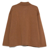 Polo in maglia in marrone A.P.C. - uomo 