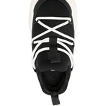 Stivaletti jr park low lace in nero e bianco 