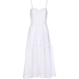 Abito con inserti in pizzo dafelle in bianco Charo ruiz ibiza 1989 - donna 
