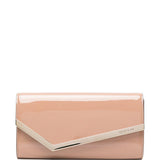 Clutch in pelle lucida emmie in rosa Jimmy choo - donna 