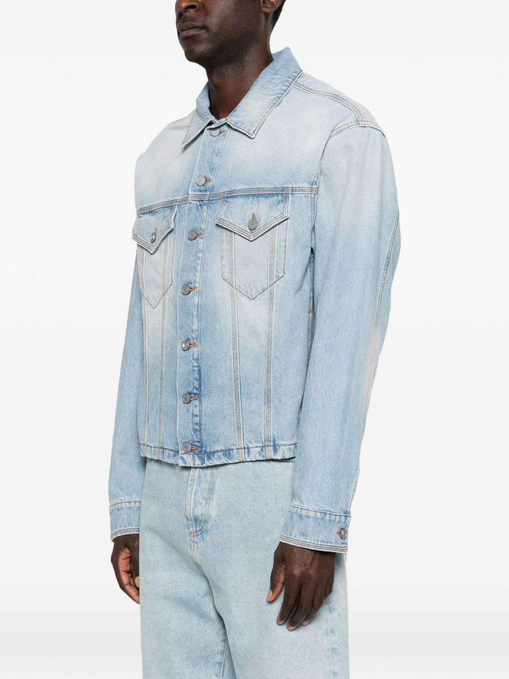 Giacca denim con tasche in azzurro ERL - uomo 