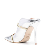 Mules Maureen 100 mule in nappa silver/gold 