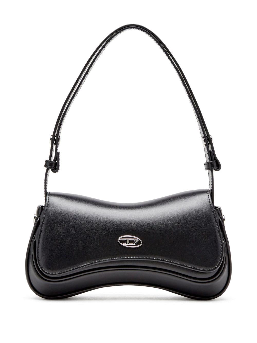 BORSA A SPALLA PLAY in nero Diesel - donna 