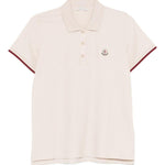 Polo a maniche corte in beige Moncler - donna 