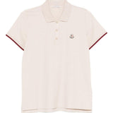 Polo a maniche corte in beige Moncler - donna 