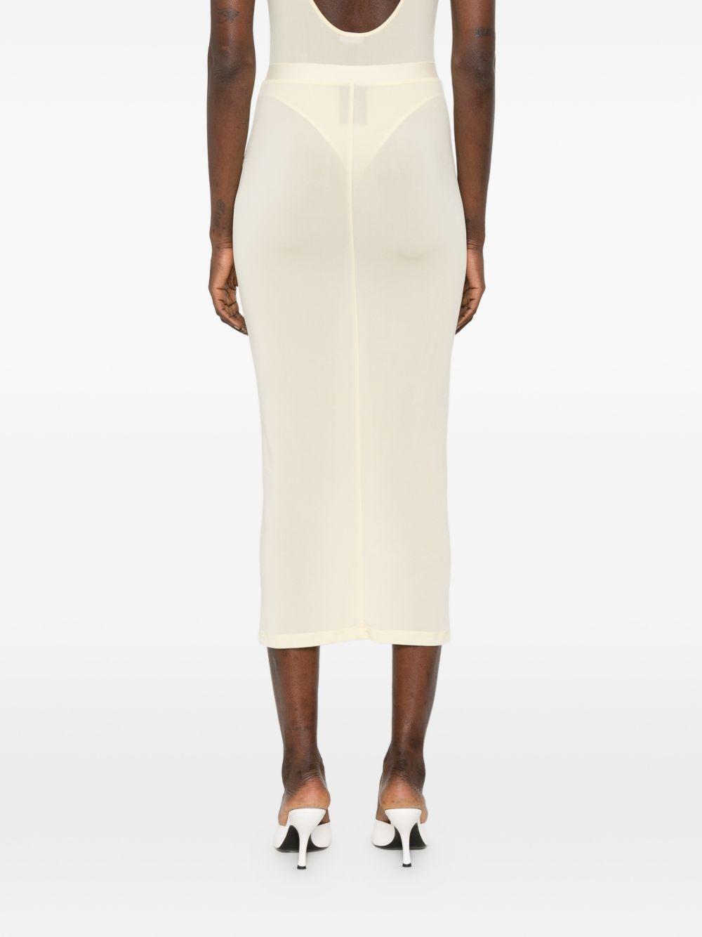 Gonna semi trasparente in giallo Wardrobe.Nyc - donna 