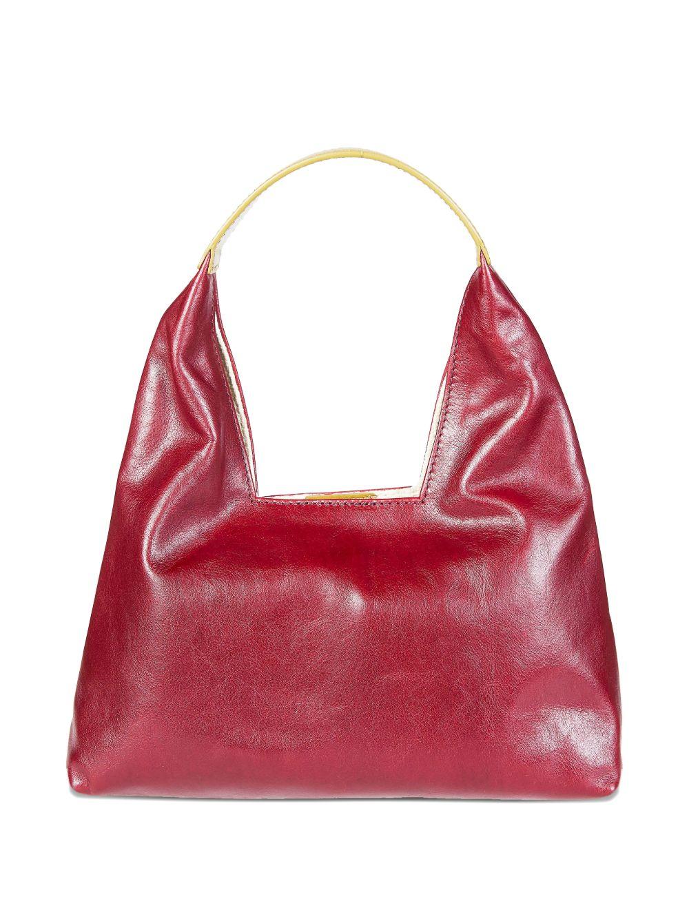 Borsa a mano Trapeze mini in rosso Marni - donna 