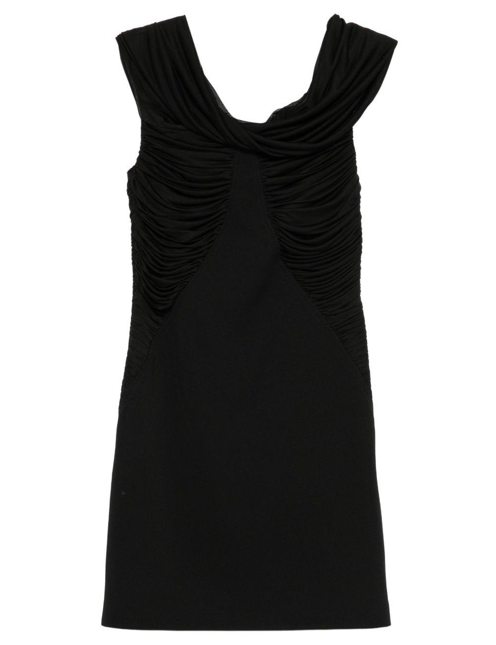 Abito off-shoulder in jersey di viscosa navile in nero Maxmara - donna 