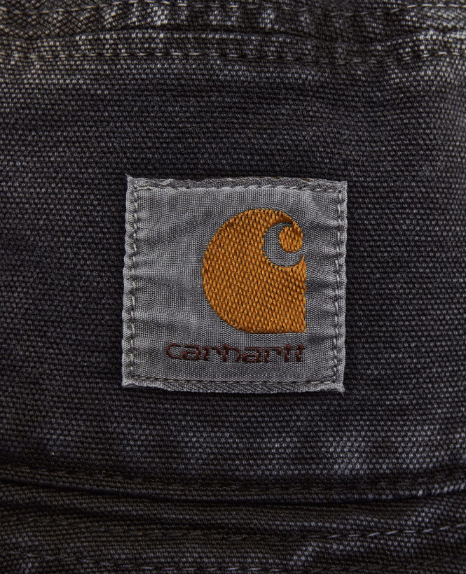 cappello a pescatore in denim nero carhartt wip - unisex 