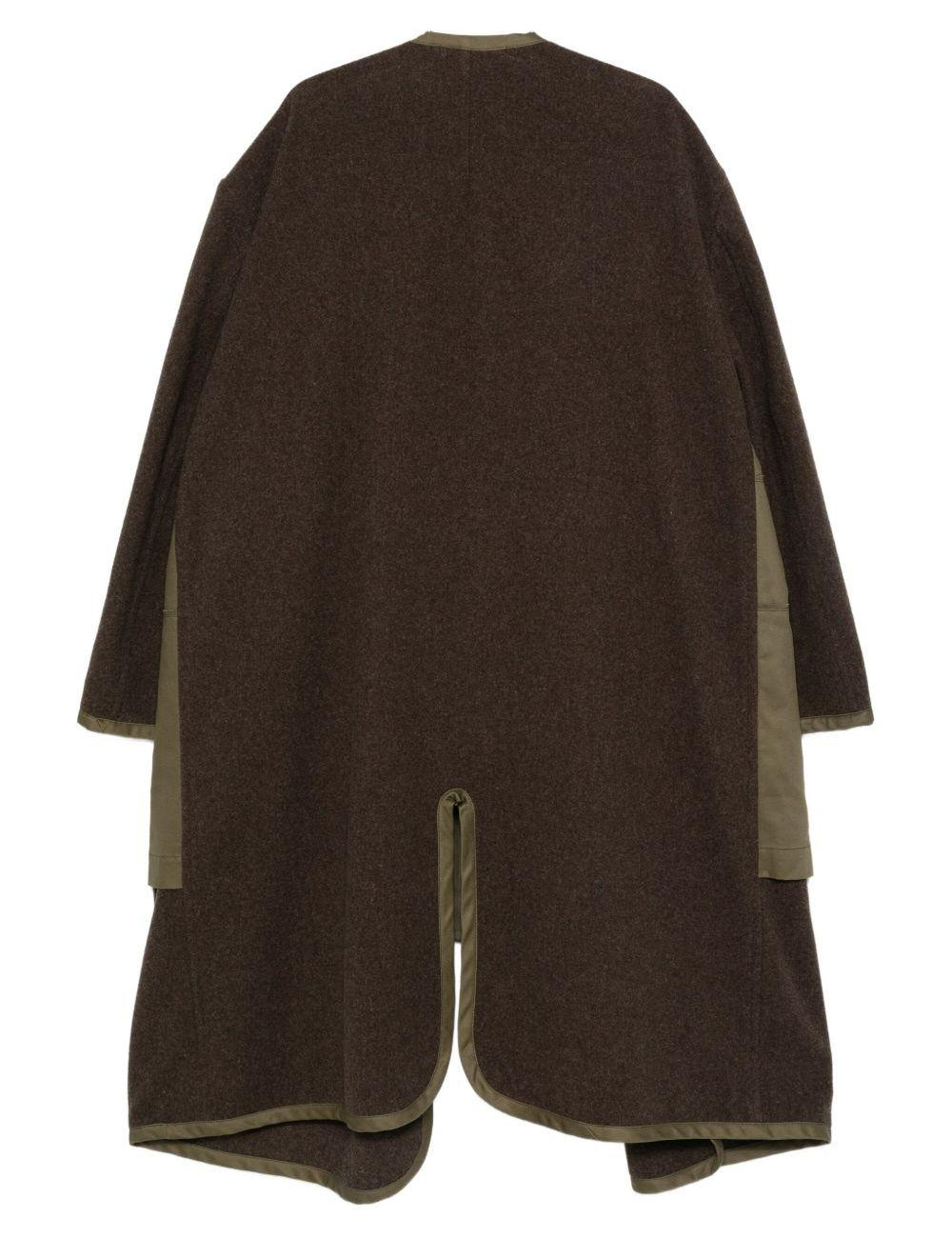 Cappotto con design a pannelli in verde Comme des garcons homme - uomo 
