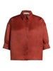 Camicia con bottoni in rosso Alberta Ferretti - donna