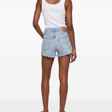 Shorts in denim 501 in celeste Levi's - donna 