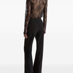 Pantaloni con piega stirata in nero Alberta ferretti - donna 