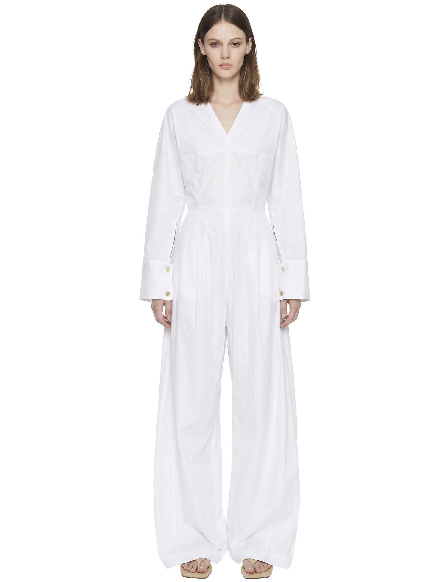 Tuta a maniche lunghe drew in bianco Th Latest - donna 