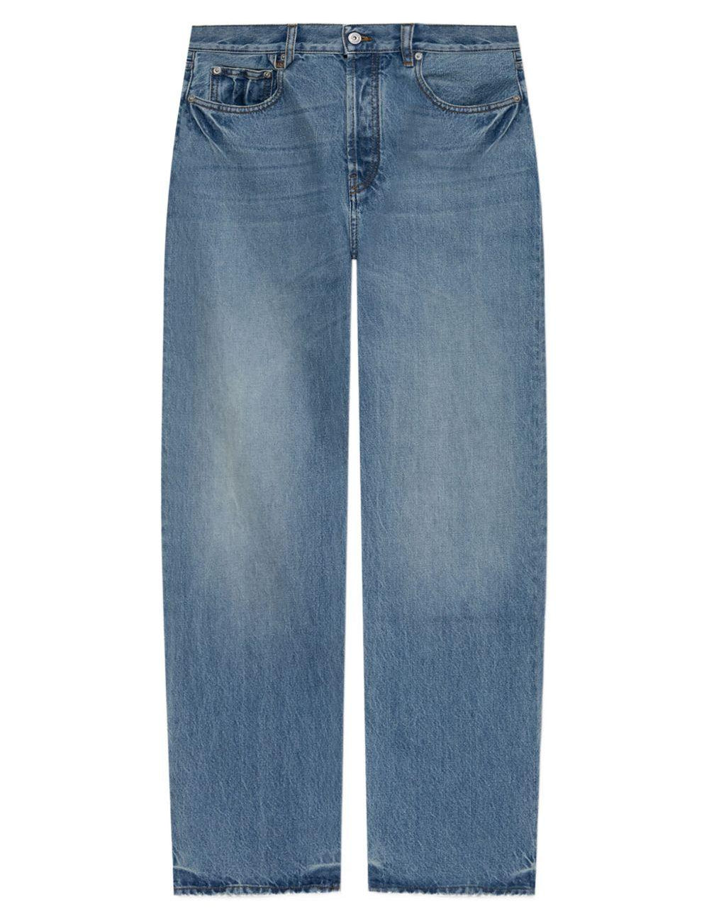 Jeans a gamba dritta Le De-nimes Droit in blu 