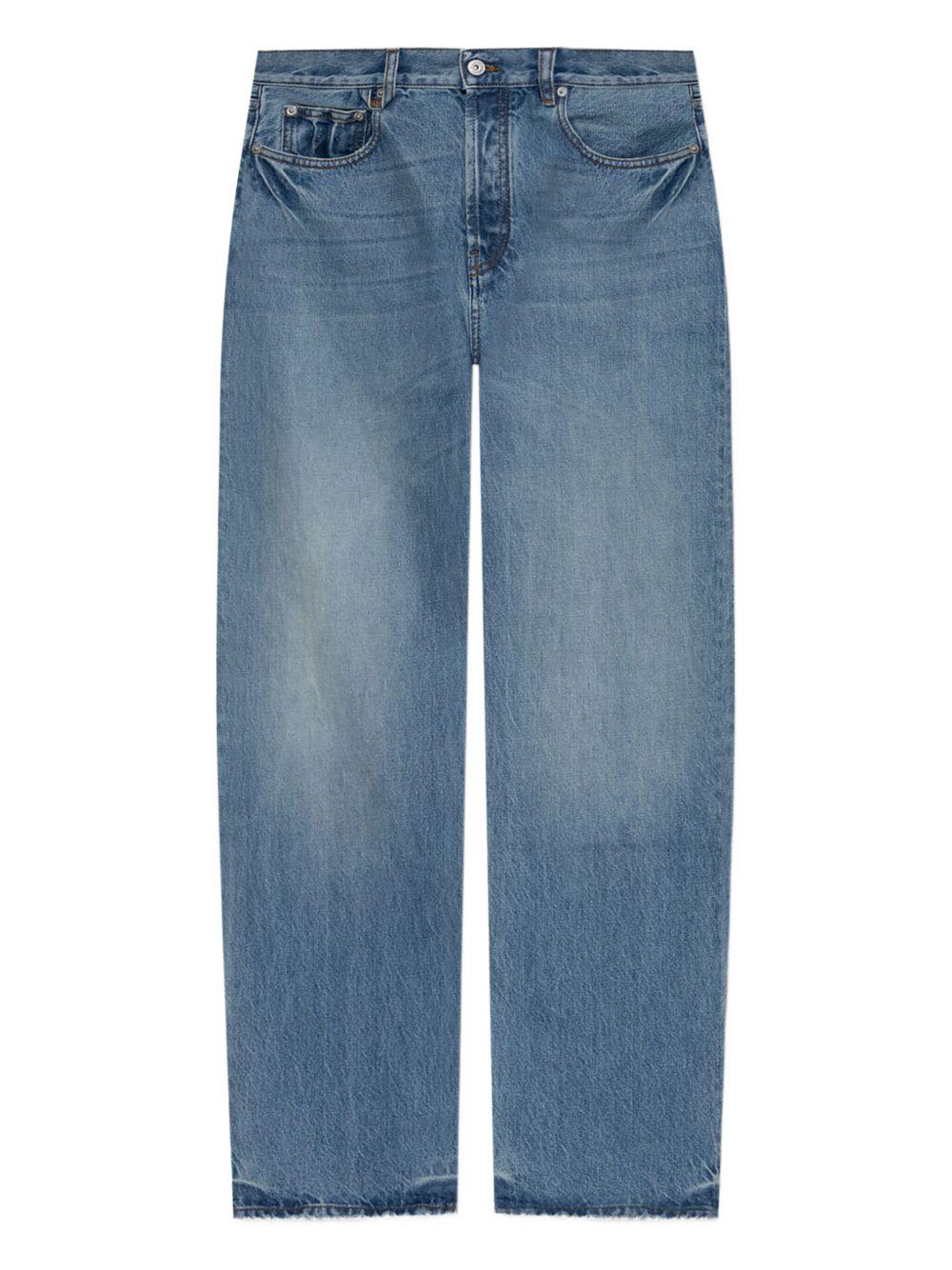Jeans a gamba dritta Le De-nimes Droit in blu 