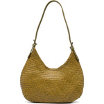BORSA A SPALLA LUNA MEZZA IN VERDE BAMBOO - DONNA 