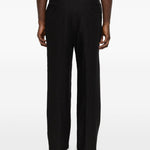 Pantaloni plissé  in nero Caruso - uomo 
