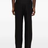 Pantaloni plissé  in nero Caruso - uomo 