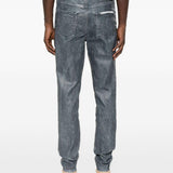 Jeans con lavaggio acido in blu Purple - uomo 