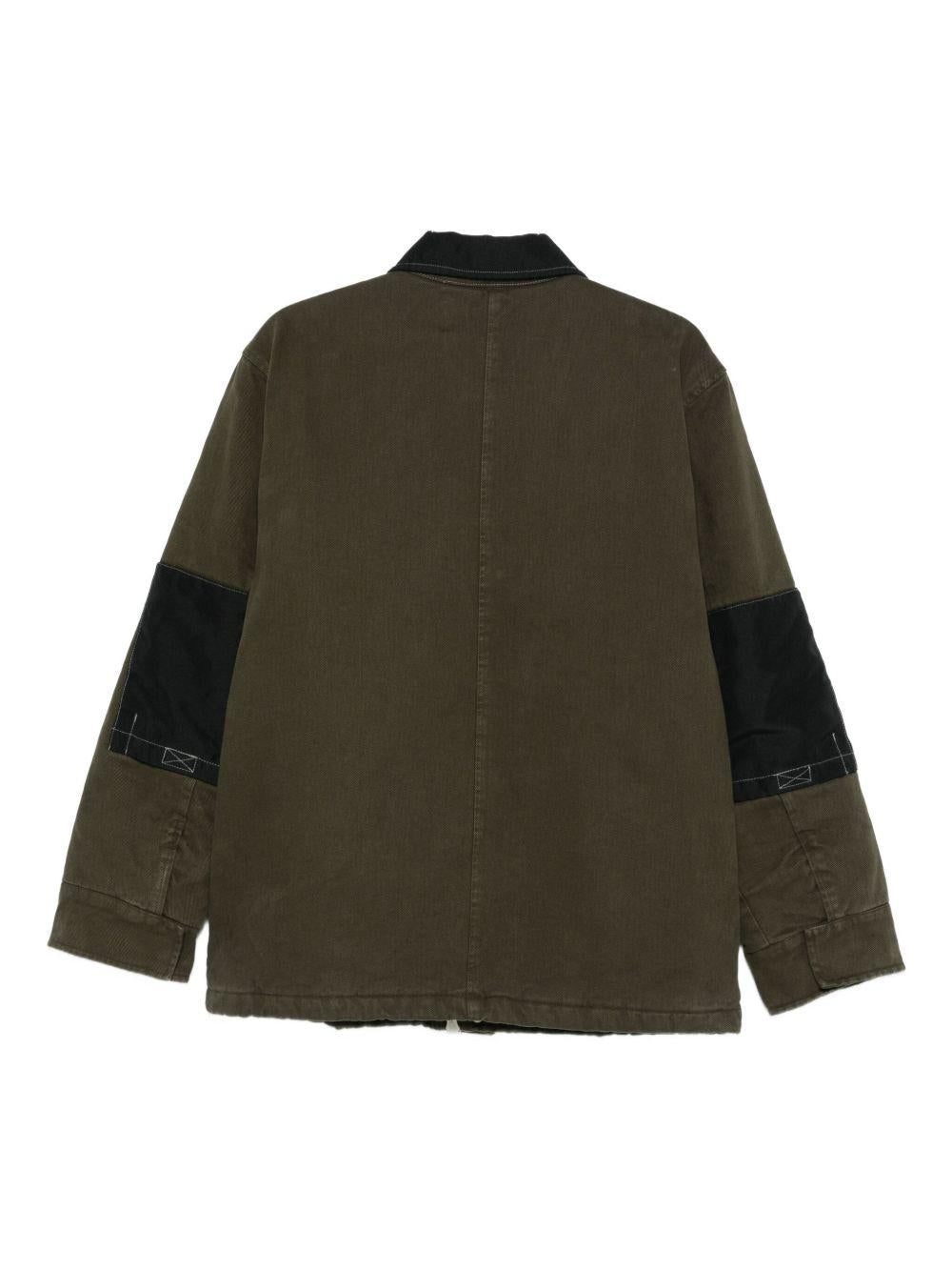 Giacca con colletto a contrasto in verde Oamc peacemaker - men 
