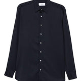 Camicia a maniche lunghe con bottoni in blu Lardini - uomo 