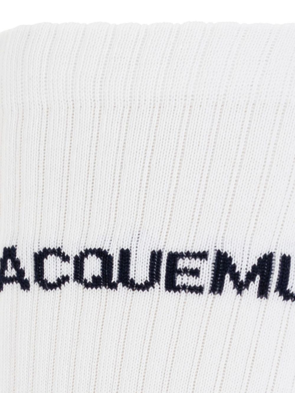 Calzini con ricamo in bianco Jacquemus - unisex 