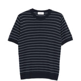 T-shirt a righe in blu Lardini - uomo 